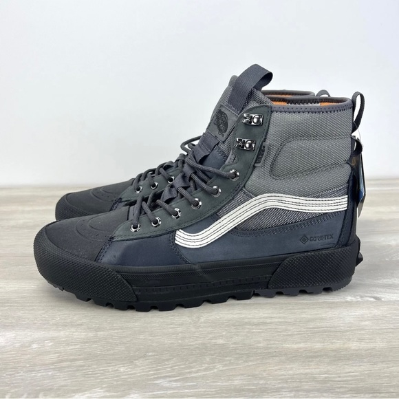 VANS SK8-Hi MTE-3 GORE-TEX WATERPROOF INSULATED BOOTS GREY/BLACK 507698 MEN'S - Picture 4 of 9